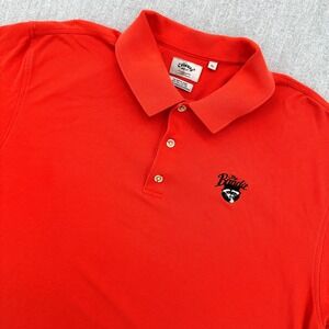 Callaway Golf‎ Polo Shirt Men's XL Big Bertha Pique Red The Bandit Raccoon Logo